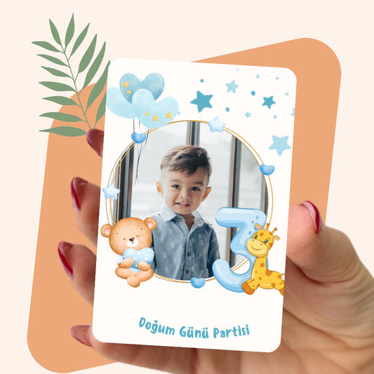 18 Adet Erkek Doğum Günü Tasarımlı Magnet